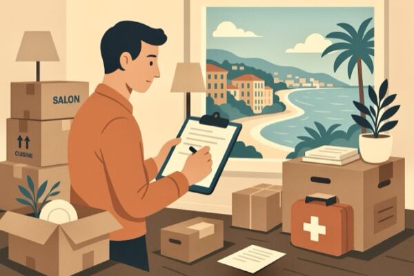 illustration pour un démenageur à Nice