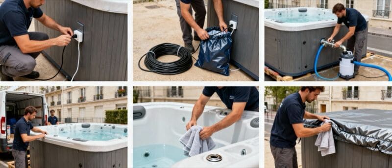 débrancher vider spa avant déménagement