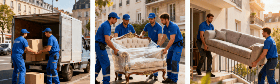 Trois services de déménagement à Chelles : formule économique, option luxe et utilisation d'un monte-meubles pour accès aux étages